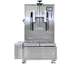 新上市雙頭稱重灌裝機運行視頻，工廠實拍！